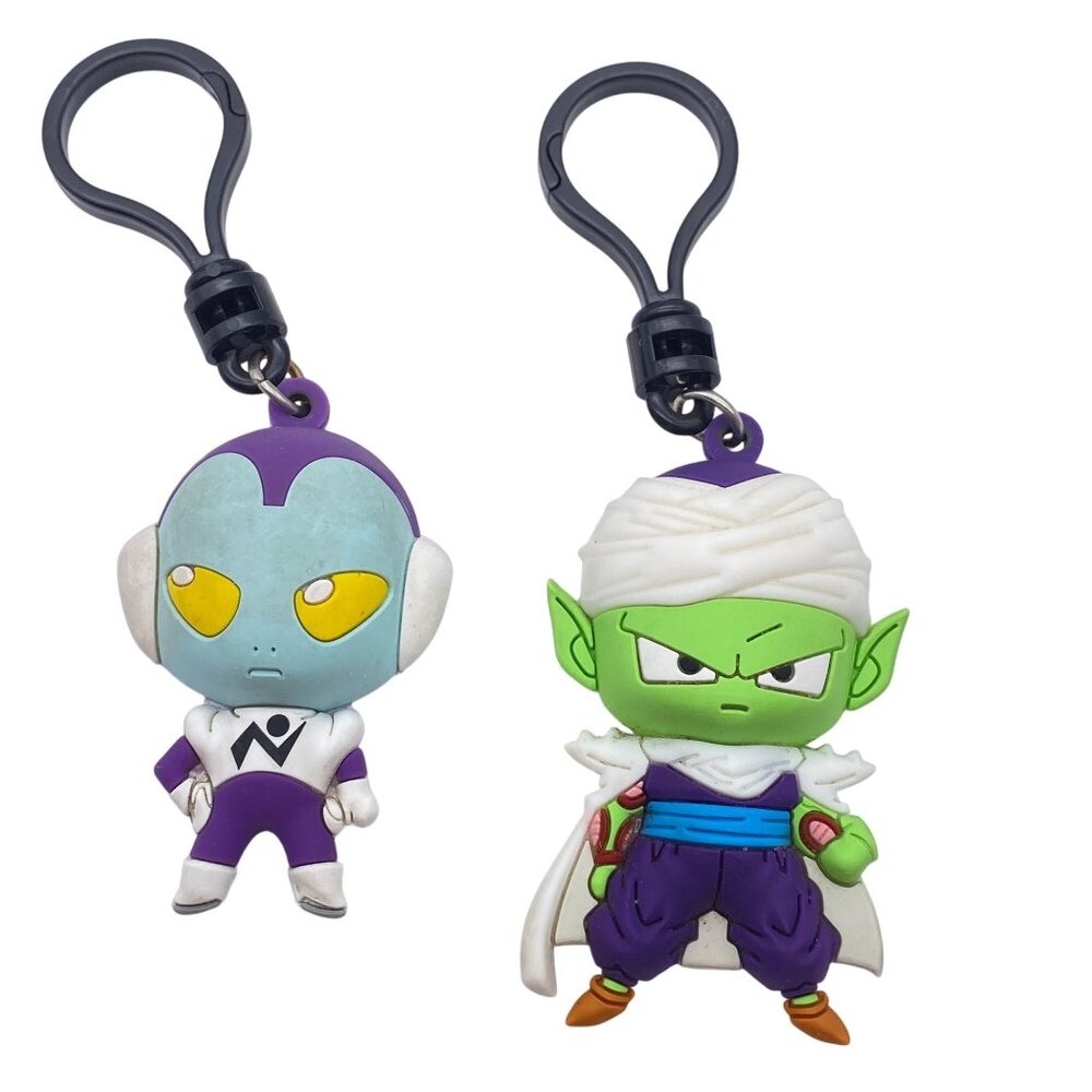 Dragon Ball Z Jaco & Piccolo bag clip charm key chain rubber‎ 2.5"